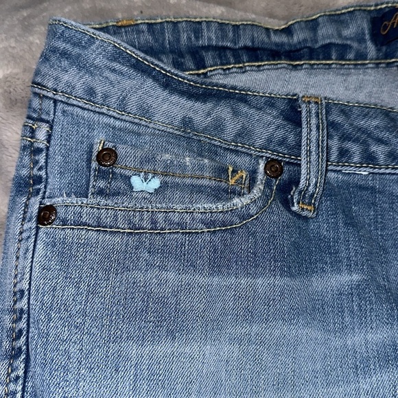 Aeropostale Vintage Y2K Super flare Jeans Low Rise Distressed Size 5/6S - Picture 11 of 11